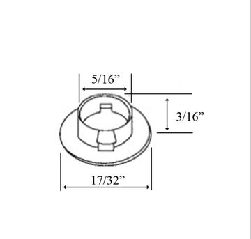 National Bushing, 5/16 I.D. Nylon Grommet ( Nylinder ) - 26596